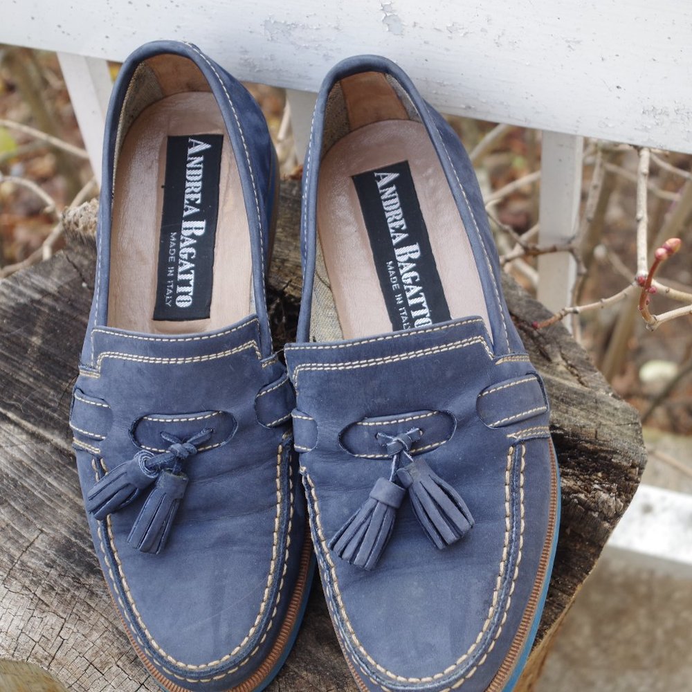 Loafers Suede Andrea Bagatto  Made In Italy  Men's Shoes